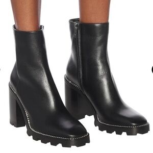 Jimmy Choo Black Leather Ankle Boots